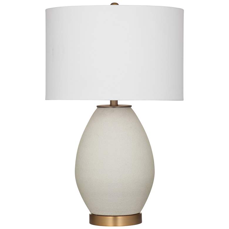Image 1 Isabella 28" High White And Brass Table Lamp