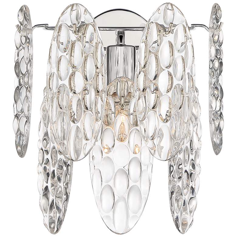 Image 1 Isabella&#39;s Reign 11 3/4 inch High Polished Nickel Wall Sconce