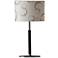 Isabella Taupe Bubbles Faux Leather Modern Table Lamp
