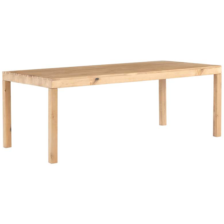 Image 1 Isador 78" Wide Rustic Poplar Dining Table