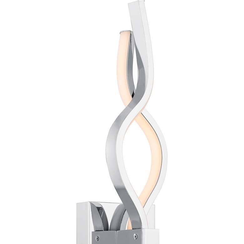Image 7 Isadora Integrated LED Polished Chrome Wall Sconce more views