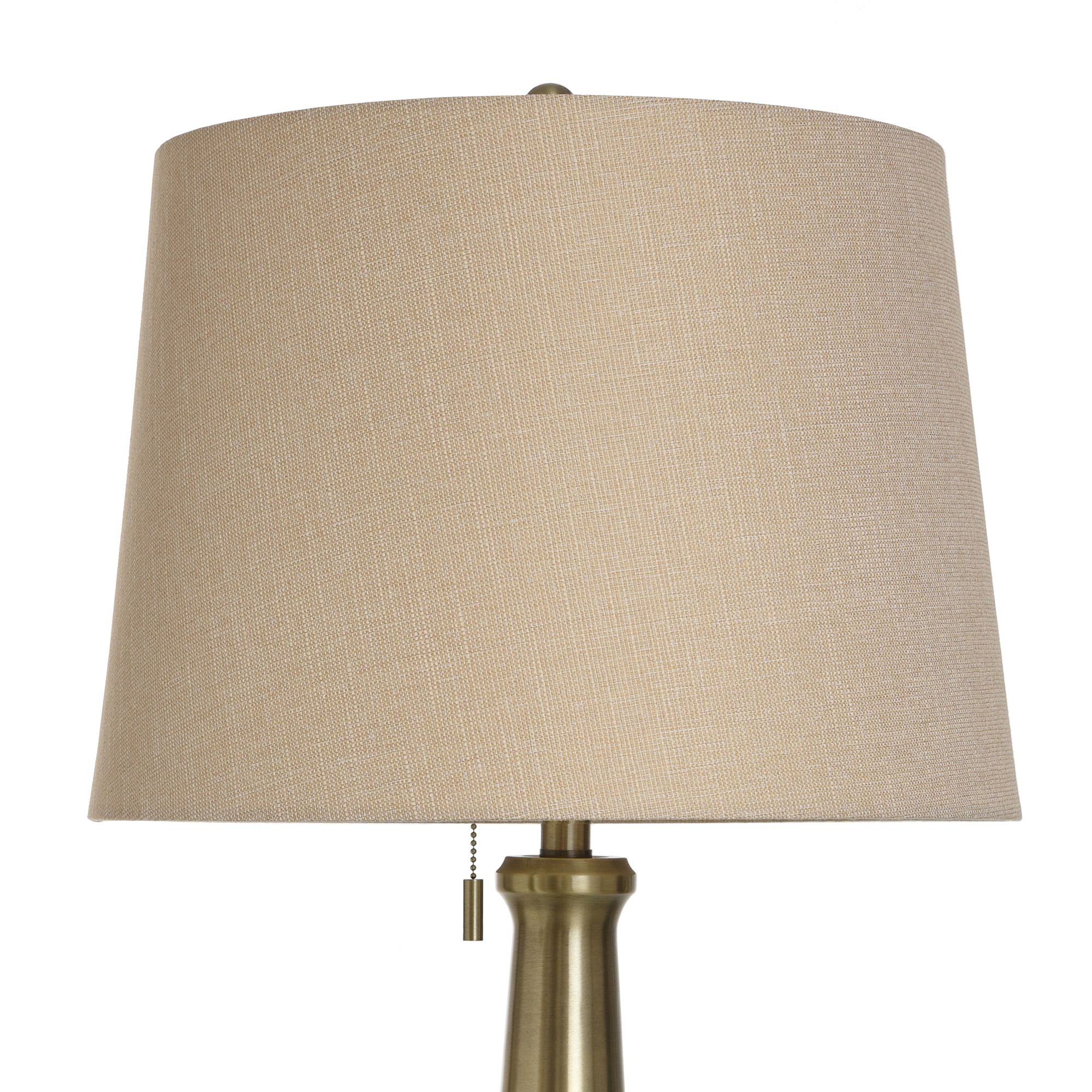 Image 4 Isaiah 37" High Brass Cocoa Glass Table Lamp With Dark Beige Shade more views