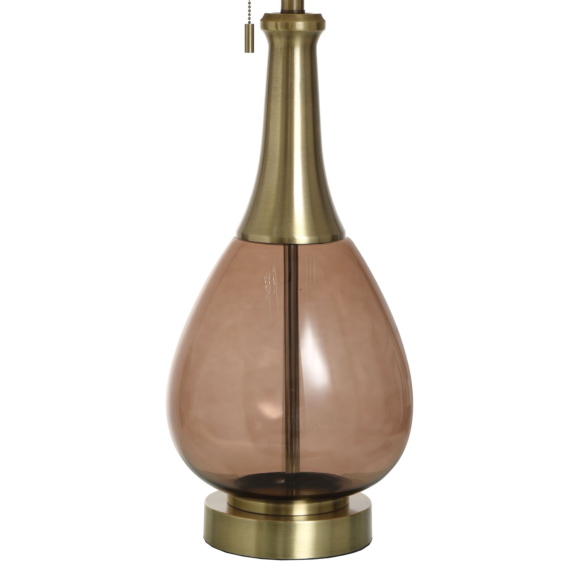 Image 5 Isaiah 37" High Brass Cocoa Glass Table Lamp With Dark Beige Shade more views