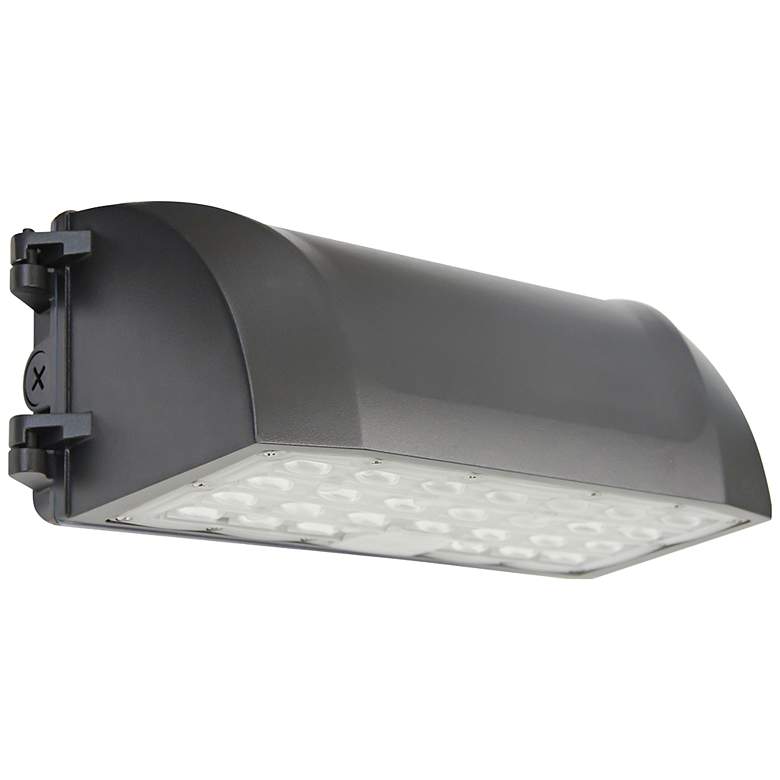 Image 1 Isaiah 5 1/4"H Bronze LED Landscape Wall Pack Light
