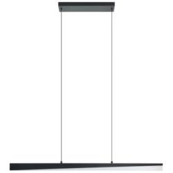 Isidro 60&quot; Wide Black LED Pendant With White Diffuser