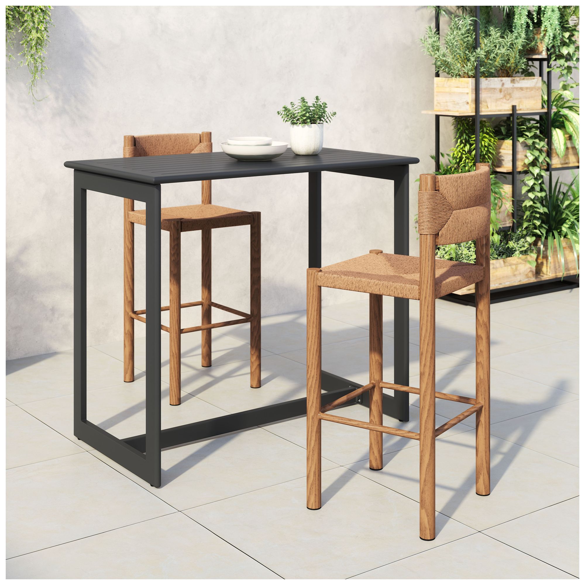 Iska Barstool Natural Set of 2
