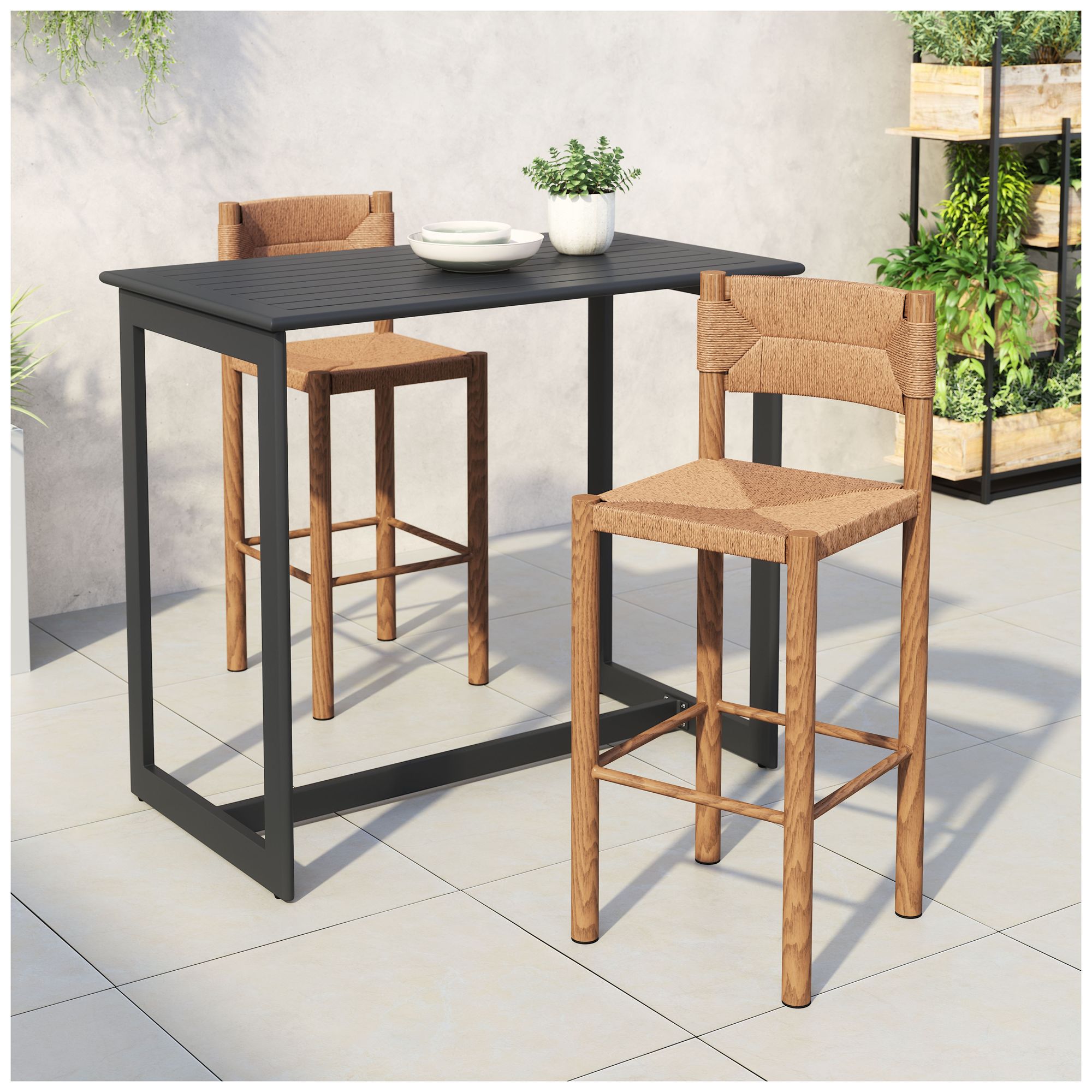 Iska Barstool Natural Set of 2