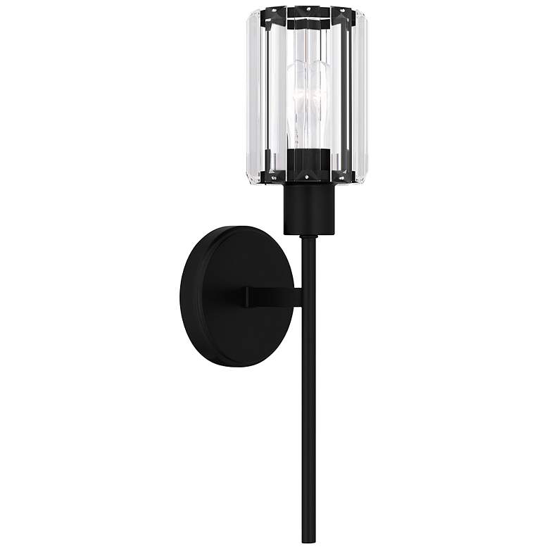 Image 2 Isla 1-Light Matte Black Wall Sconce