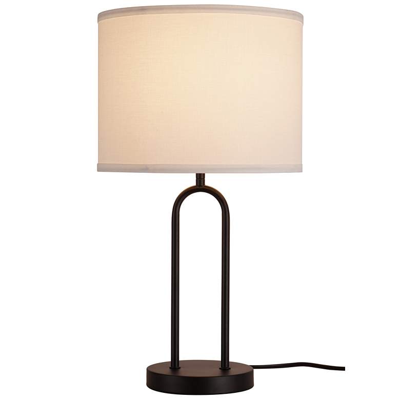 Image 1 Isla 20" High Black Bedroom Table Lamp