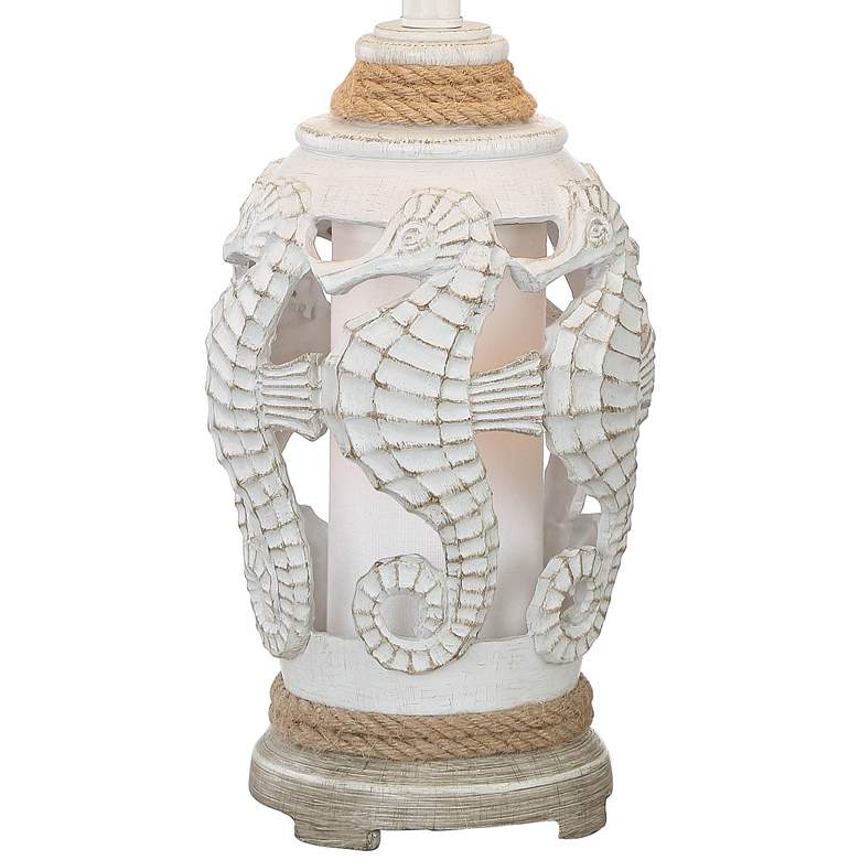 Image 3 Isla 26" High Antique White Coastal Night Light Table Lamps Set of 2 more views