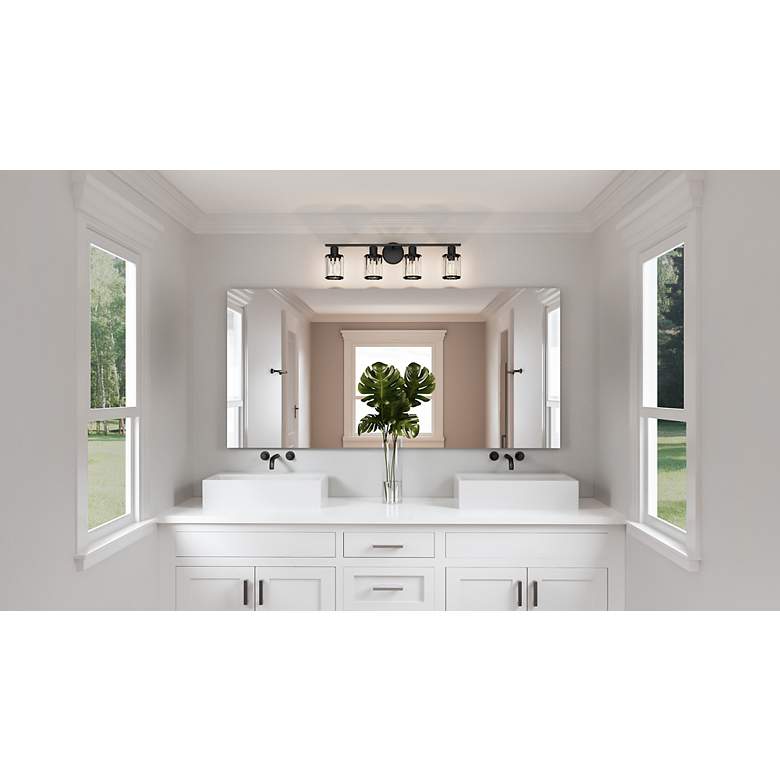 Image 6 Isla 4-Light Matte Black Vanity Light more views