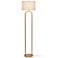 Isla 64" High Brushed Gold Floor Lamp