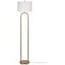 2_Isla 64" High Brushed Gold Floor Lamp more views