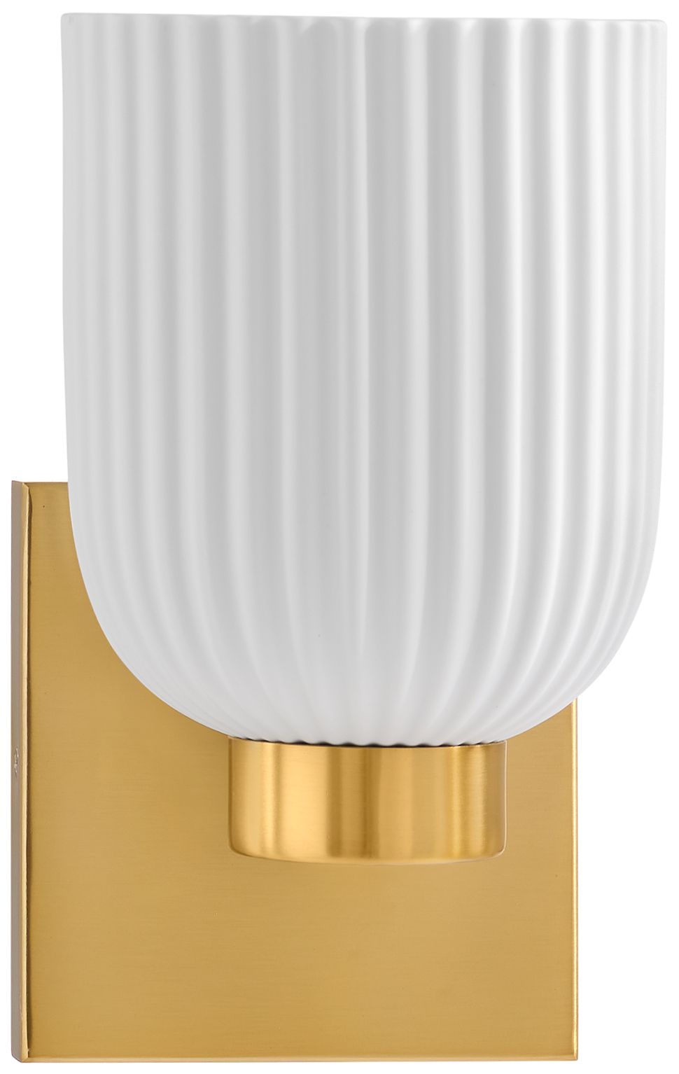 Image 2 Isla Blanca 1-Light Wall Sconce in Warm Brass by Breegan Jane more views