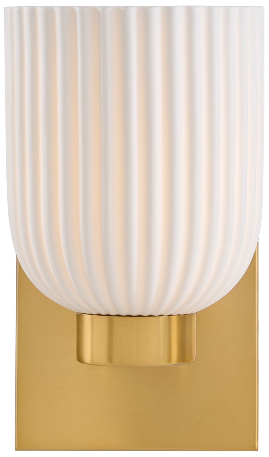 Image 3 Isla Blanca 1-Light Wall Sconce in Warm Brass by Breegan Jane more views