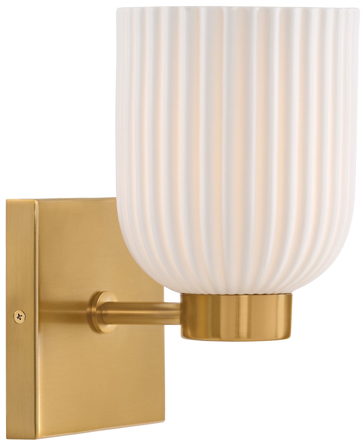 Image 4 Isla Blanca 1-Light Wall Sconce in Warm Brass by Breegan Jane more views