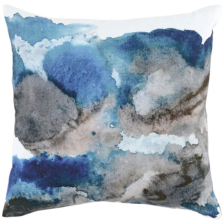Image 2 Isla Blue Multi-Color 20 inch Square Throw Pillow