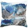 Isla Blue Multi-Color 20" Square Throw Pillow in scene
