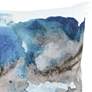 Isla Blue Multi-Color 20" Square Throw Pillow in scene