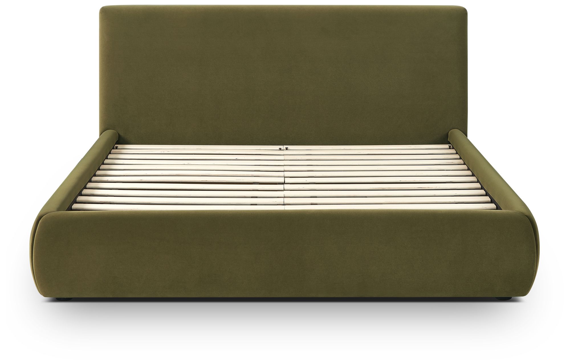 Image 3 Isla Green Performance Velvet Queen Bed more views