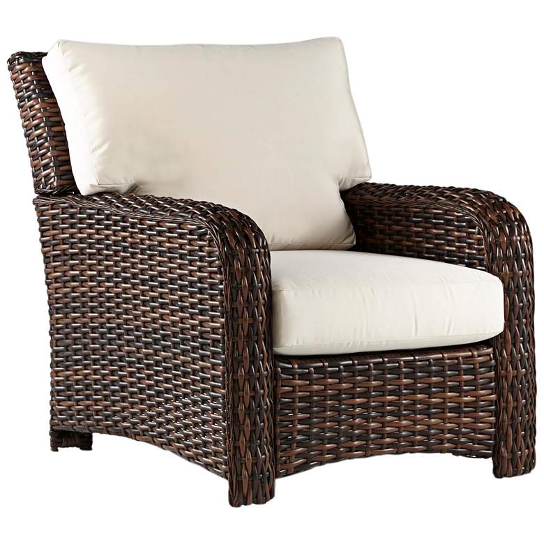 Image 1 Isla Verde Espresso Wicker Outdoor Armchair