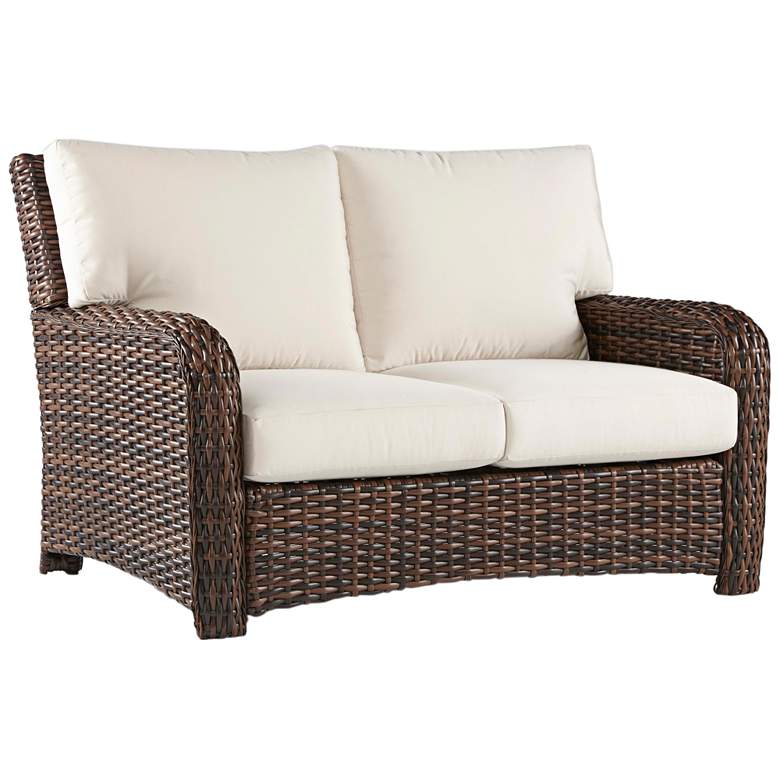 Image 1 Isla Verde Espresso Wicker Outdoor Loveseat