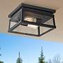 1_Isla Vista 12" Wide Coal 2-Light Outdoor Ceiling Light