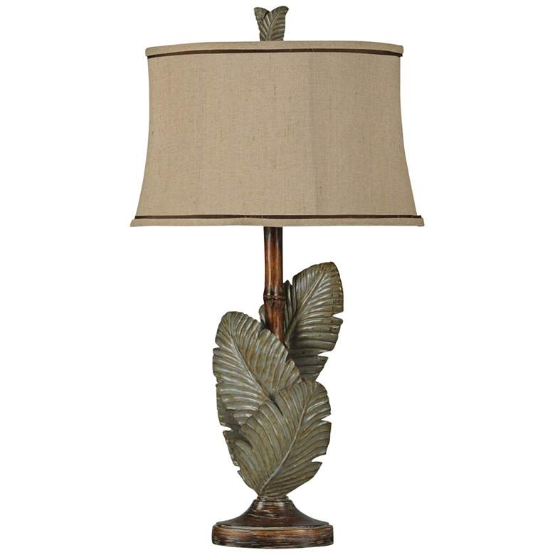 Image 2 Islamadora Wentworth 33 1/2" Tropical Leaf Table Lamp