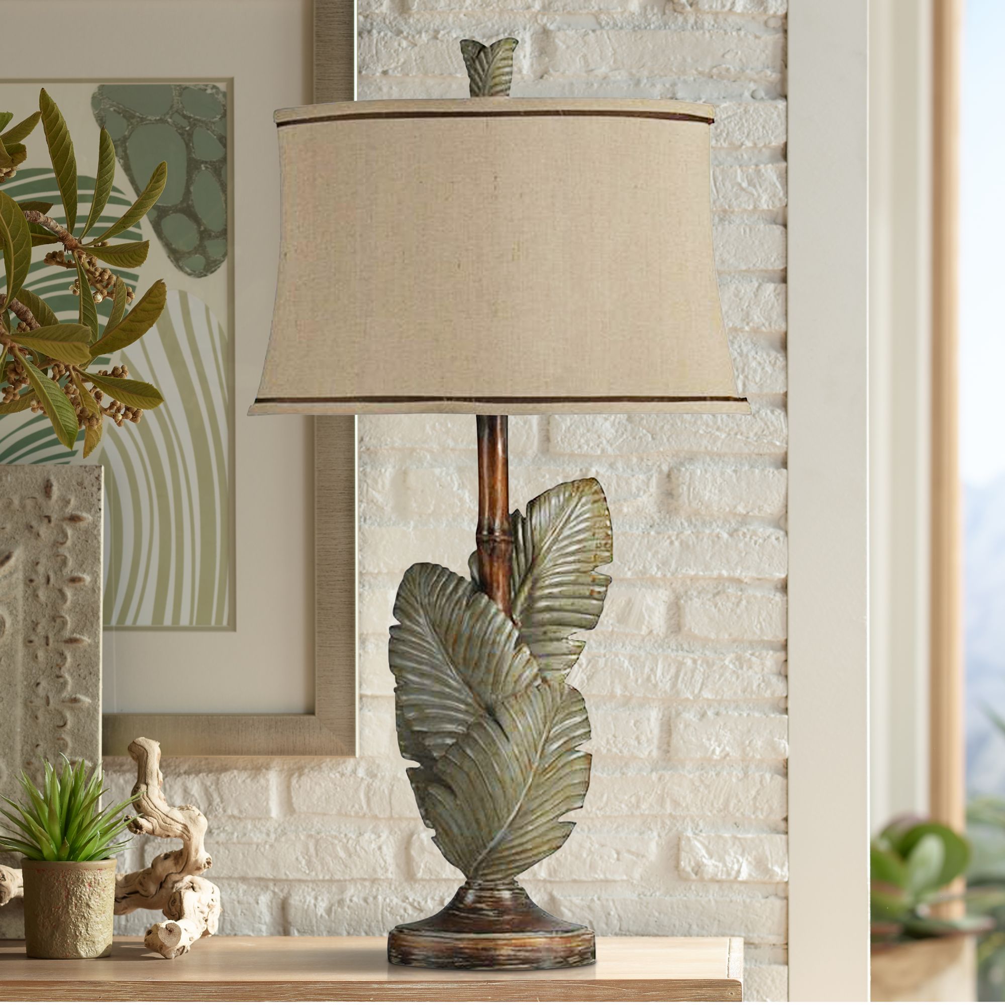 Islamadora Wentworth Bronze and Gray Table Lamp - #60Y80 | Lamps Plus