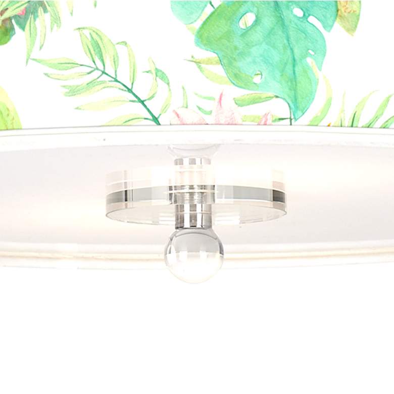 Image 3 Island Floral Giclee 16" Wide Semi-Flush Ceiling Light more views