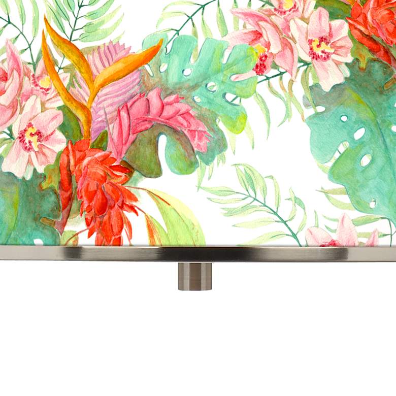 Image 2 Island Floral Giclee Glow 16" Wide Pendant Light more views