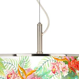Image2 of Island Floral Giclee Glow 20" Wide Pendant Light more views