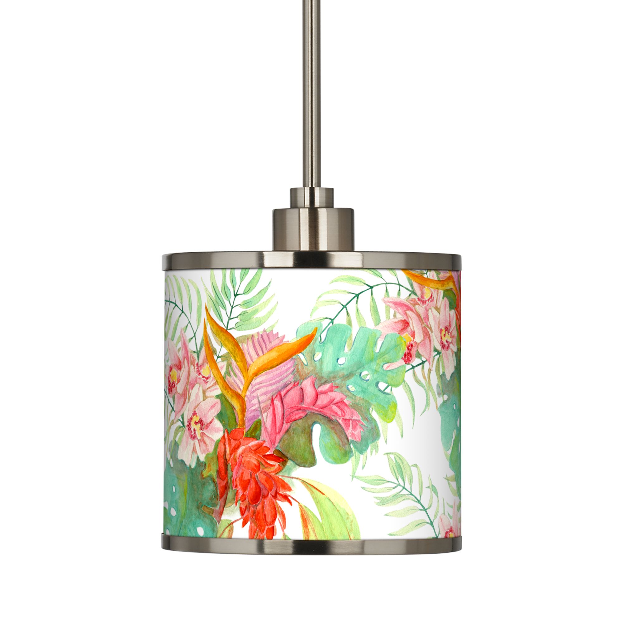 Image 3 Island Floral Giclee Glow Mini Pendant Light more views