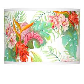 Image1 of Island Floral Giclee Lamp Shade 13.5x13.5x10 (Spider)