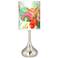 Island Floral Giclee Modern Tropical Droplet Table Lamp