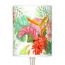 Island Floral Giclee Modern Tropical Droplet Table Lamps Set of 2