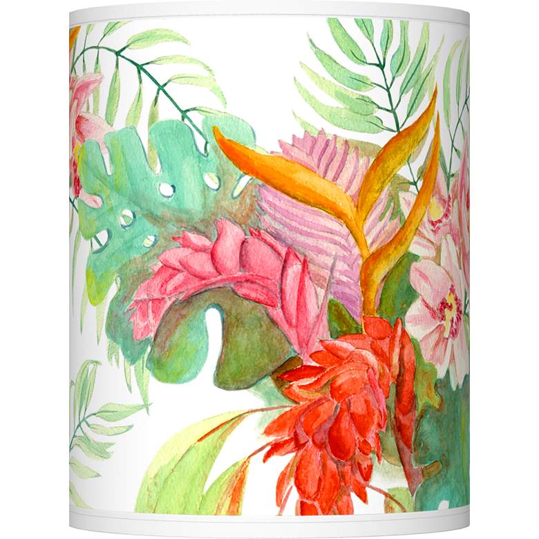 Image 1 Island Floral Giclee Shade 10x10x12 (Spider)