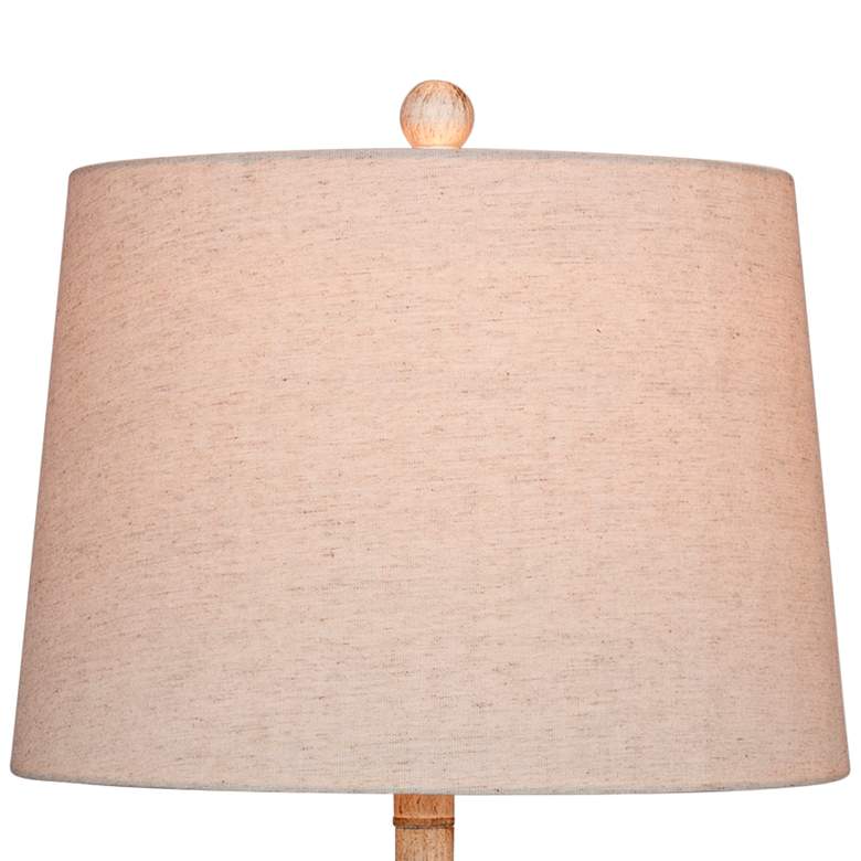 Image 2 Island Palm 27 1/2" High Tropical Coastal Antique White Table Lamp more views