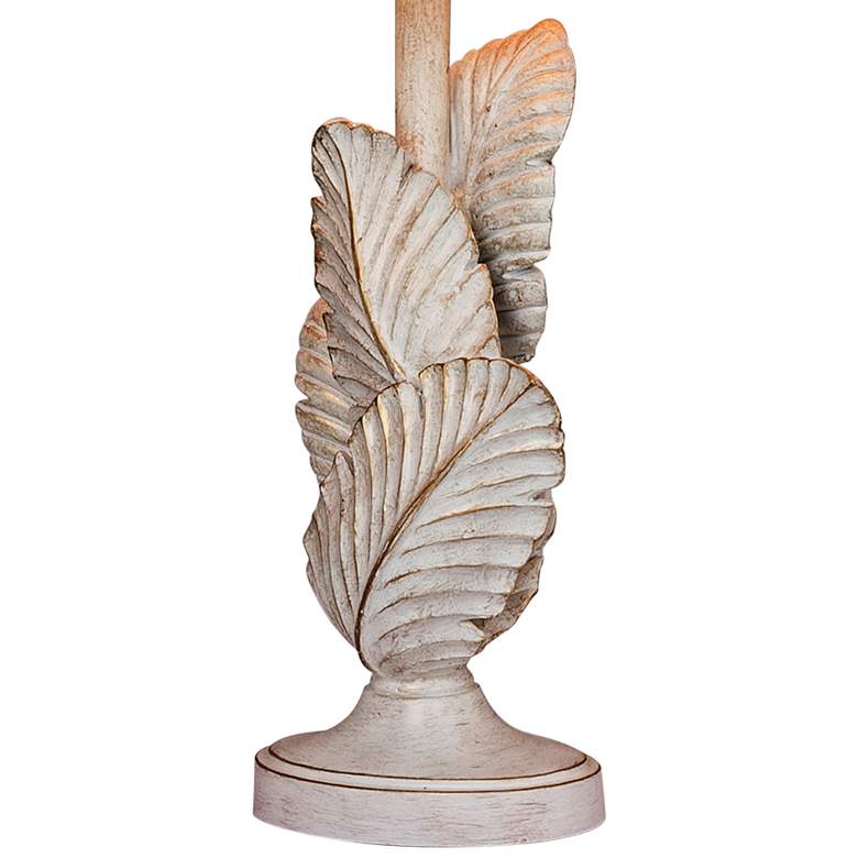 Image 3 Island Palm 27 1/2" High Tropical Coastal Antique White Table Lamp more views