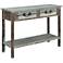 Islander 43" Wide Weathered Brown 2-Drawer Console Table
