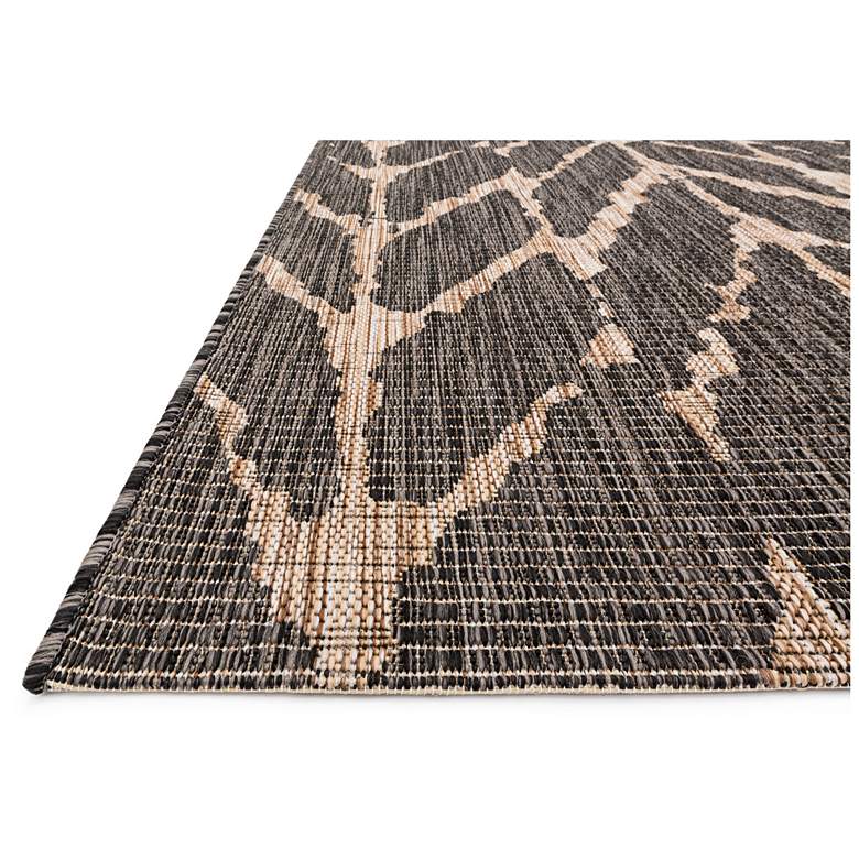 Image 1 Isle IE-02 5&#39;3 inchx7&#39;7 inch Charcoal Mocha Outdoor Area Rug