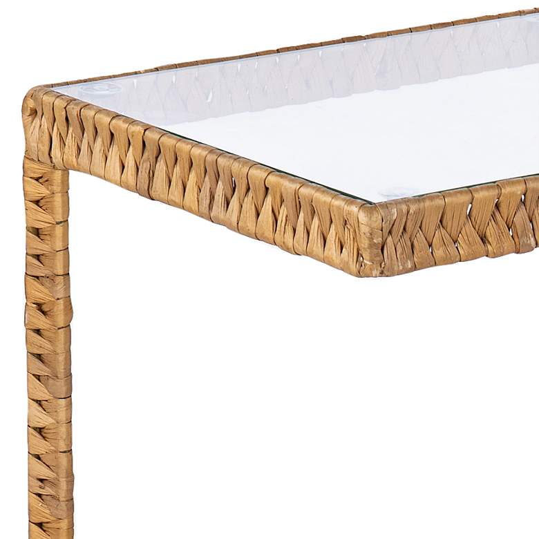 Image 3 Ismaya 20" Wide Natural Water Hyacinth C-Tables Set of 2 more views