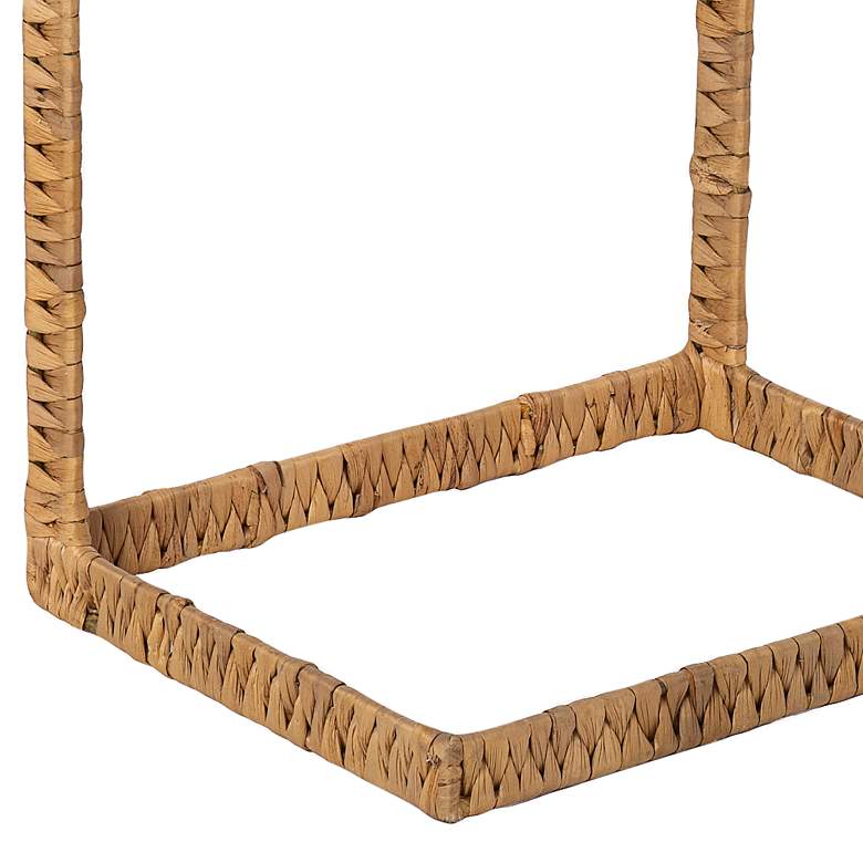 Image 4 Ismaya 20" Wide Natural Water Hyacinth C-Tables Set of 2 more views