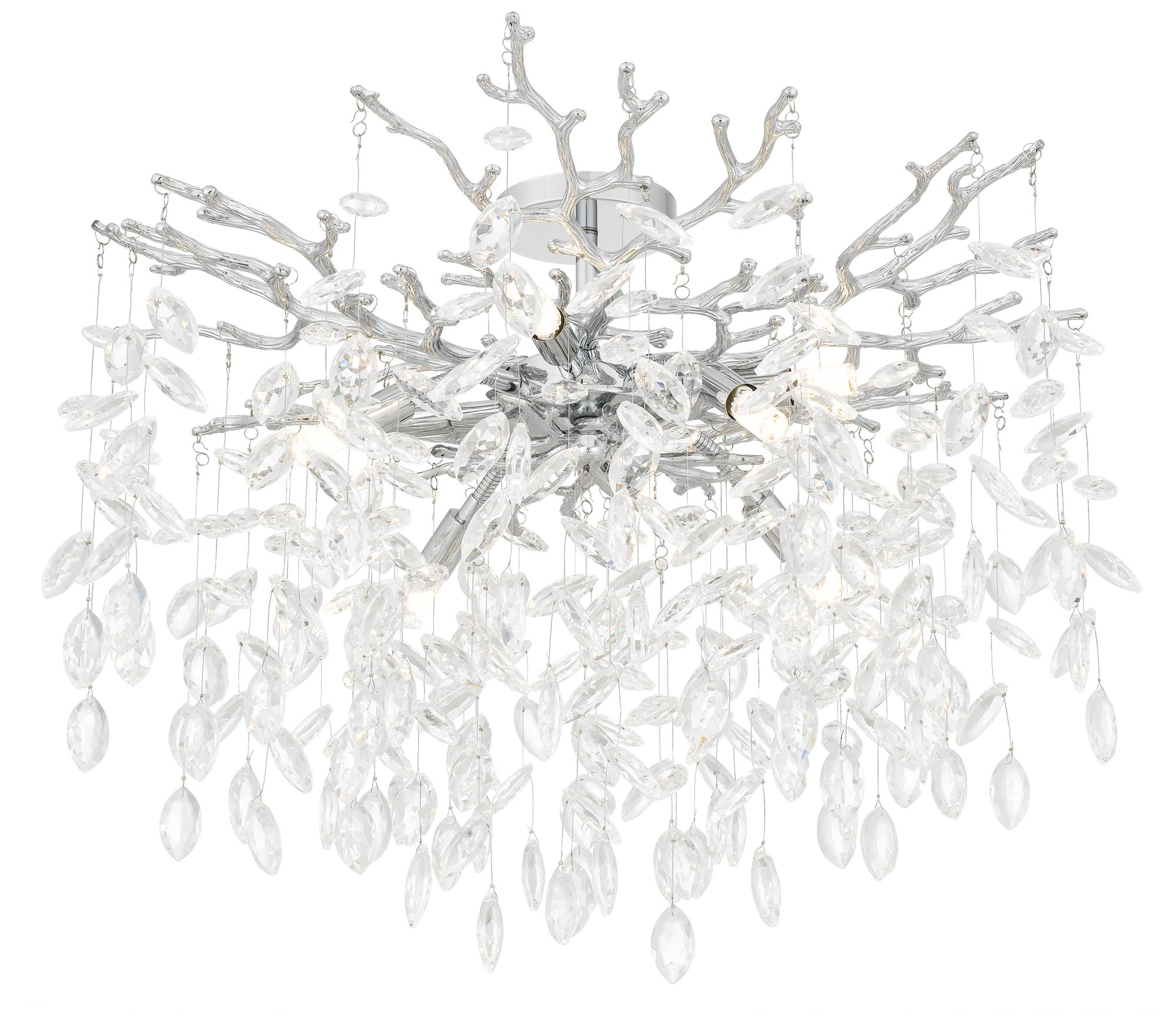 Image 4 Isobel 8-Light Polished Chrome Semi-Flush Mount more views