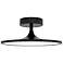 Issa 12" Wide Matte Black LED Ceiling Light