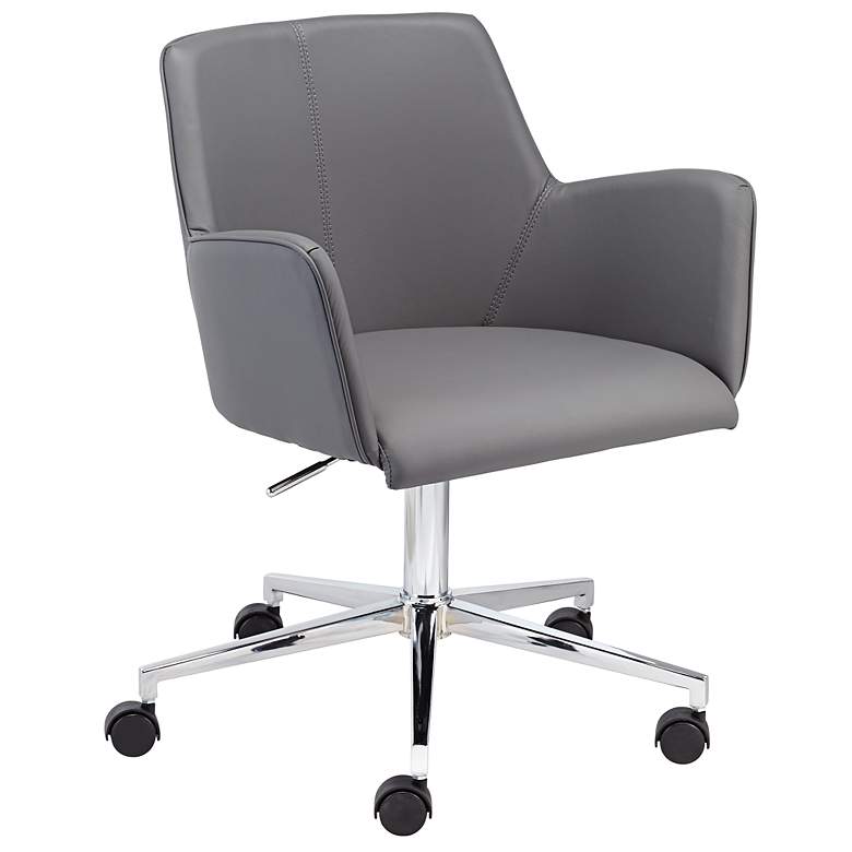 Image 1 Issy Gray Leatherette Office Chair