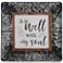 It Is Well 24" Square Tray Metal Framed Wall Art