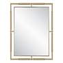 2_It's All Connected Brass 30" x 40" Rectangular Wall Mirror