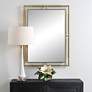 3_It's All Connected Brass 30" x 40" Rectangular Wall Mirror more views