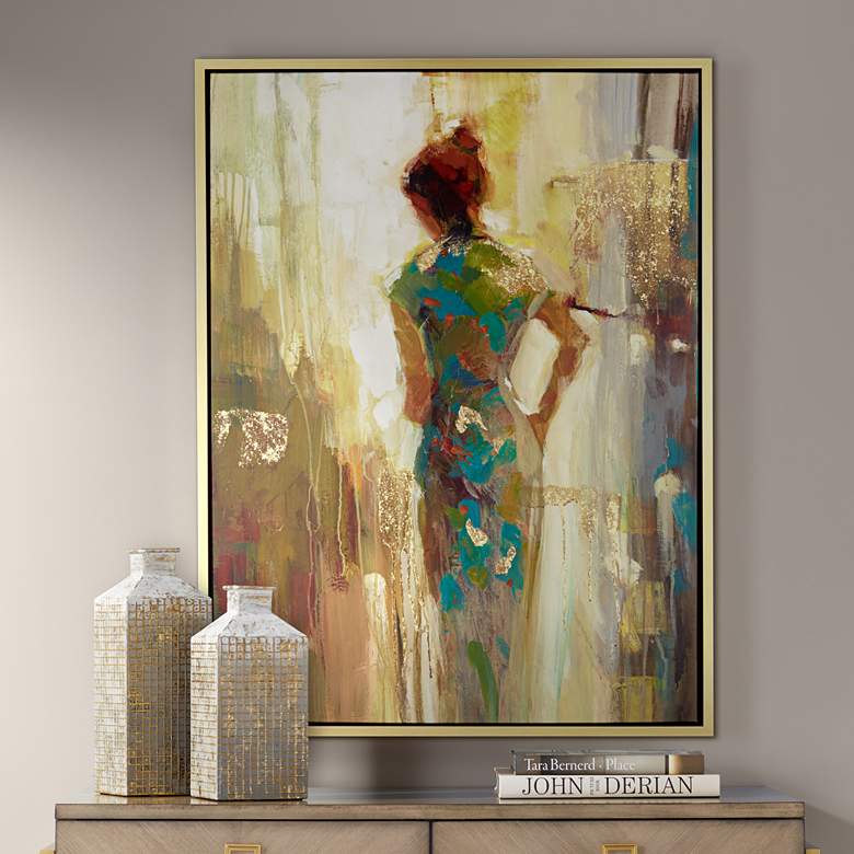 Image 1 It's Her Time Now 51" High Framed Giclee Wall Art